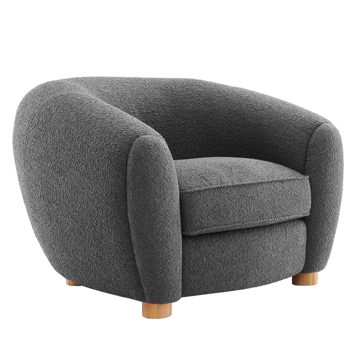 Abundant Boucle Upholstered Fabric Armchair By Modway | Armchairs | 