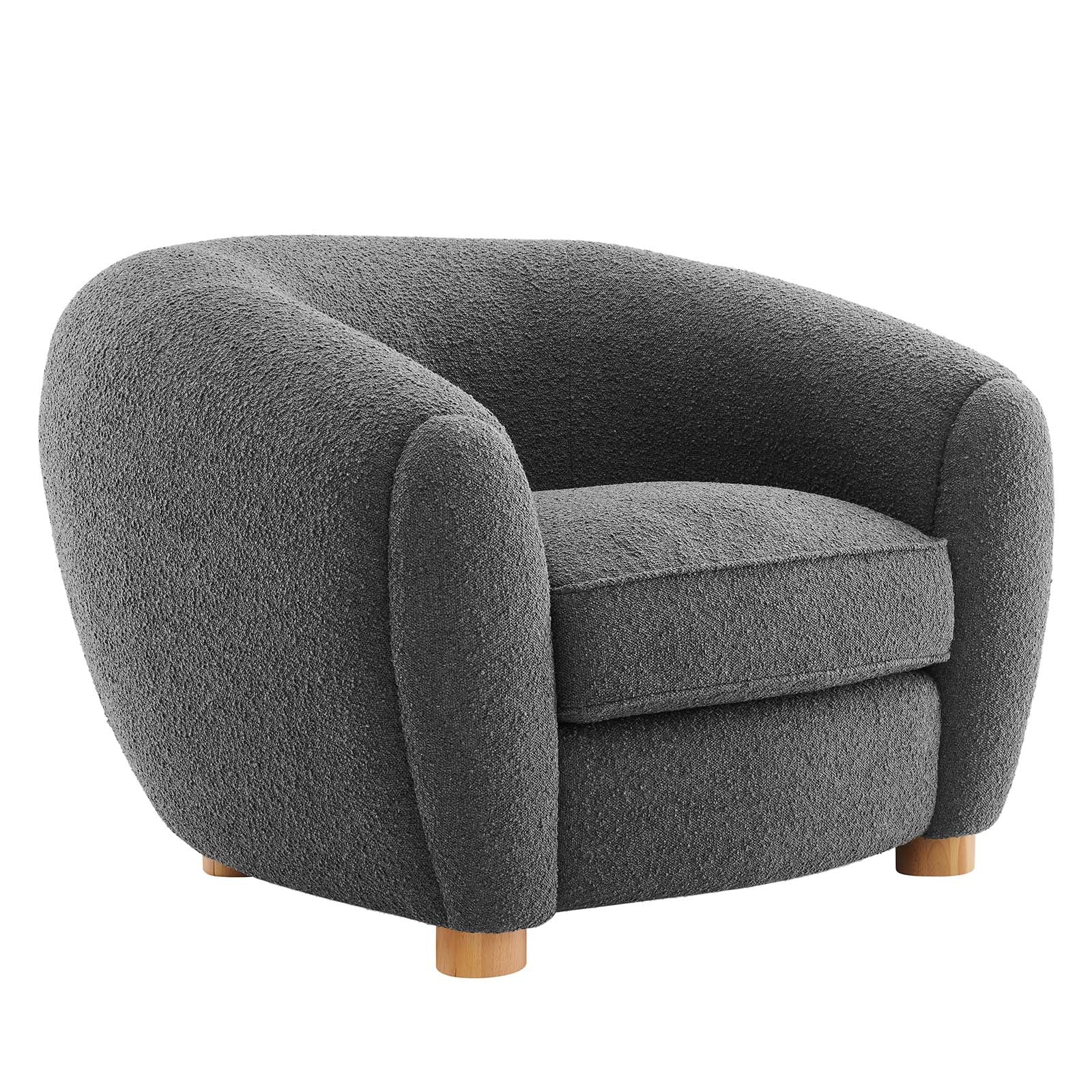 Abundant Boucle Upholstered Fabric Armchair By Modway | Armchairs | 