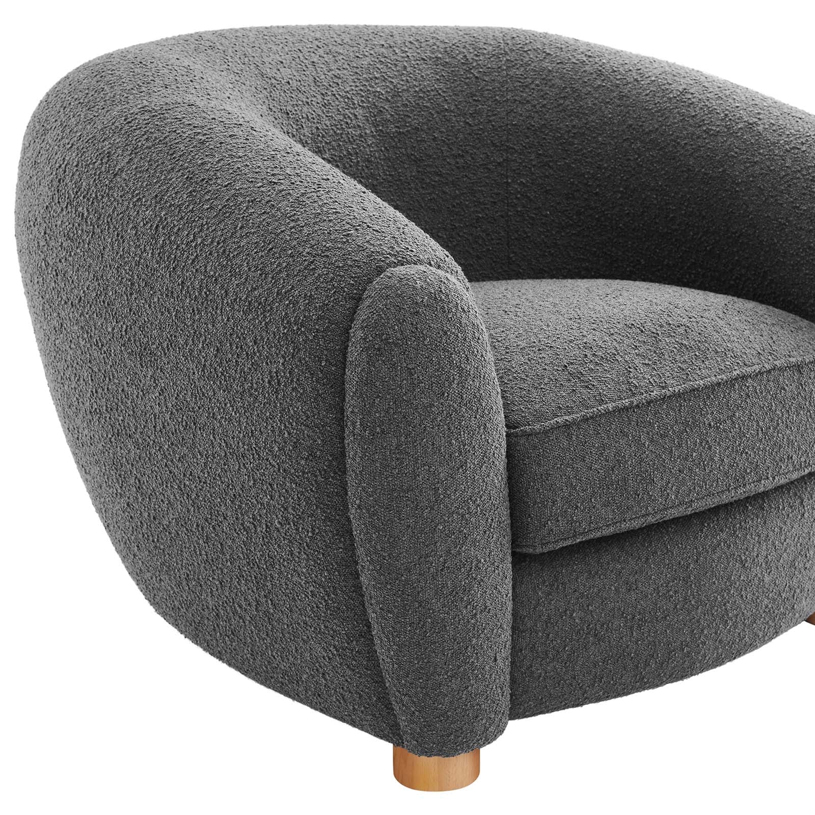 Abundant Boucle Upholstered Fabric Armchair By Modway | Armchairs | 