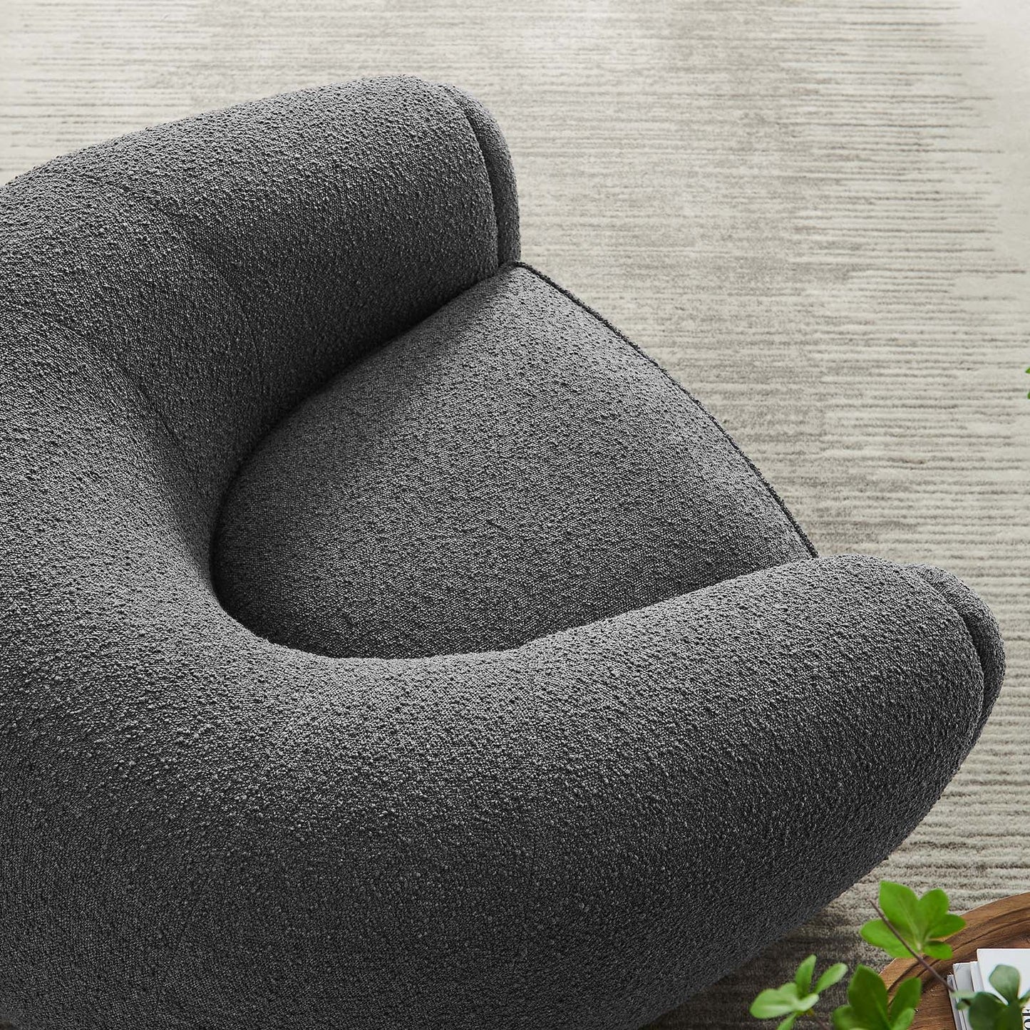 Abundant Boucle Upholstered Fabric Armchair By Modway | Armchairs | 