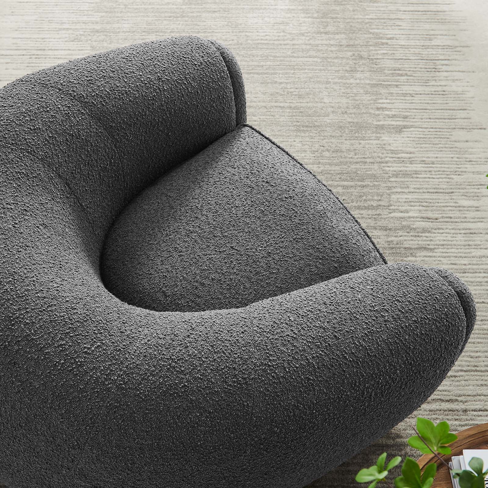 Abundant Boucle Upholstered Fabric Armchair By Modway | Armchairs | 