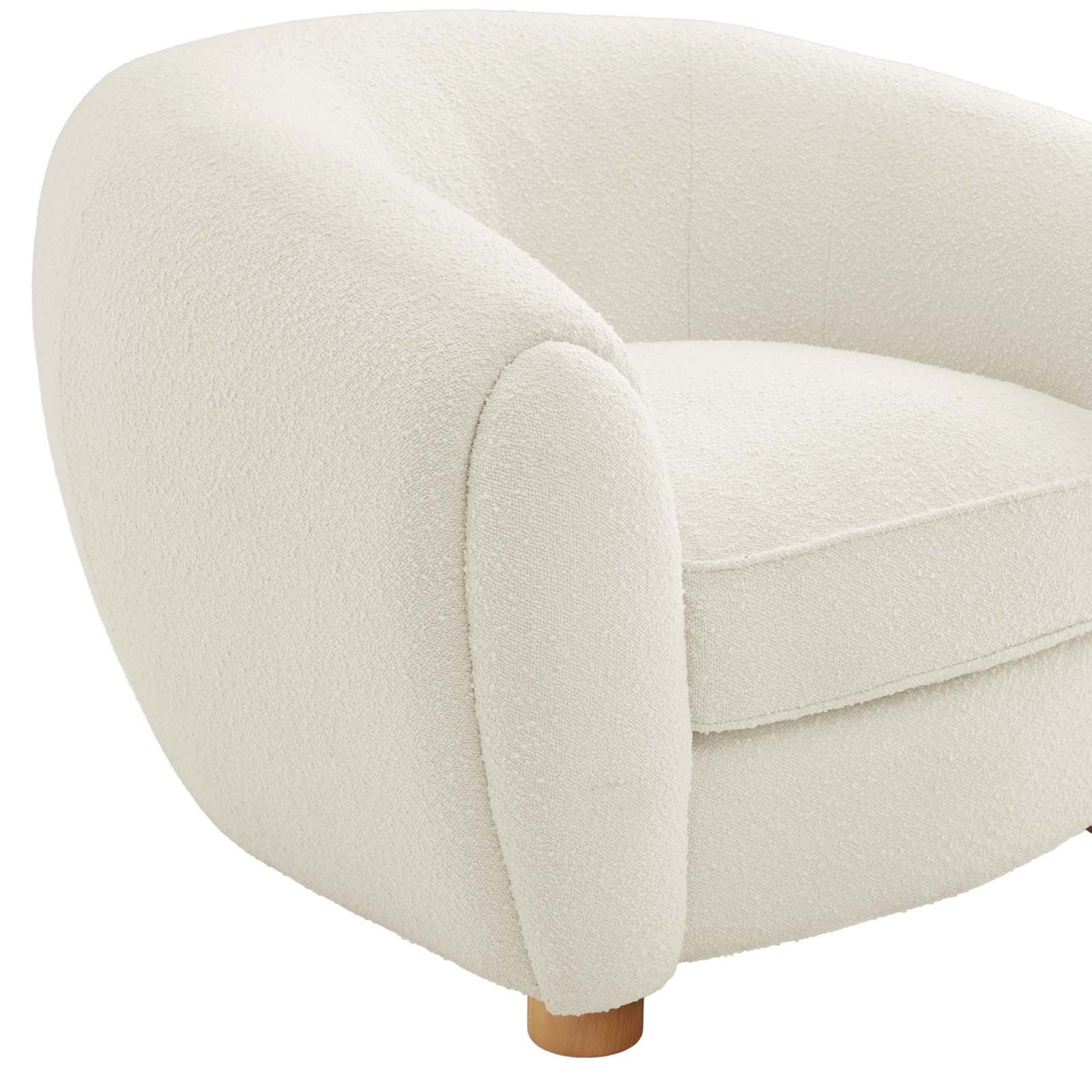 Abundant Boucle Upholstered Fabric Armchair By Modway | Armchairs | 
