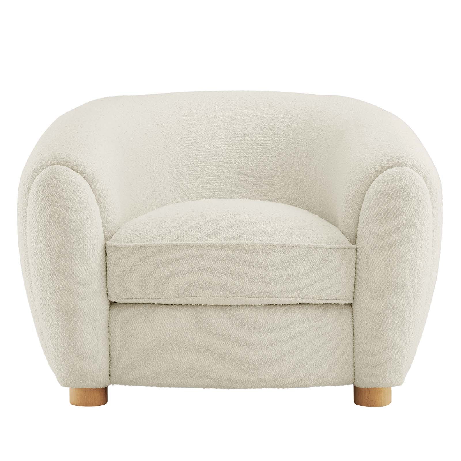 Abundant Boucle Upholstered Fabric Armchair By Modway | Armchairs | 