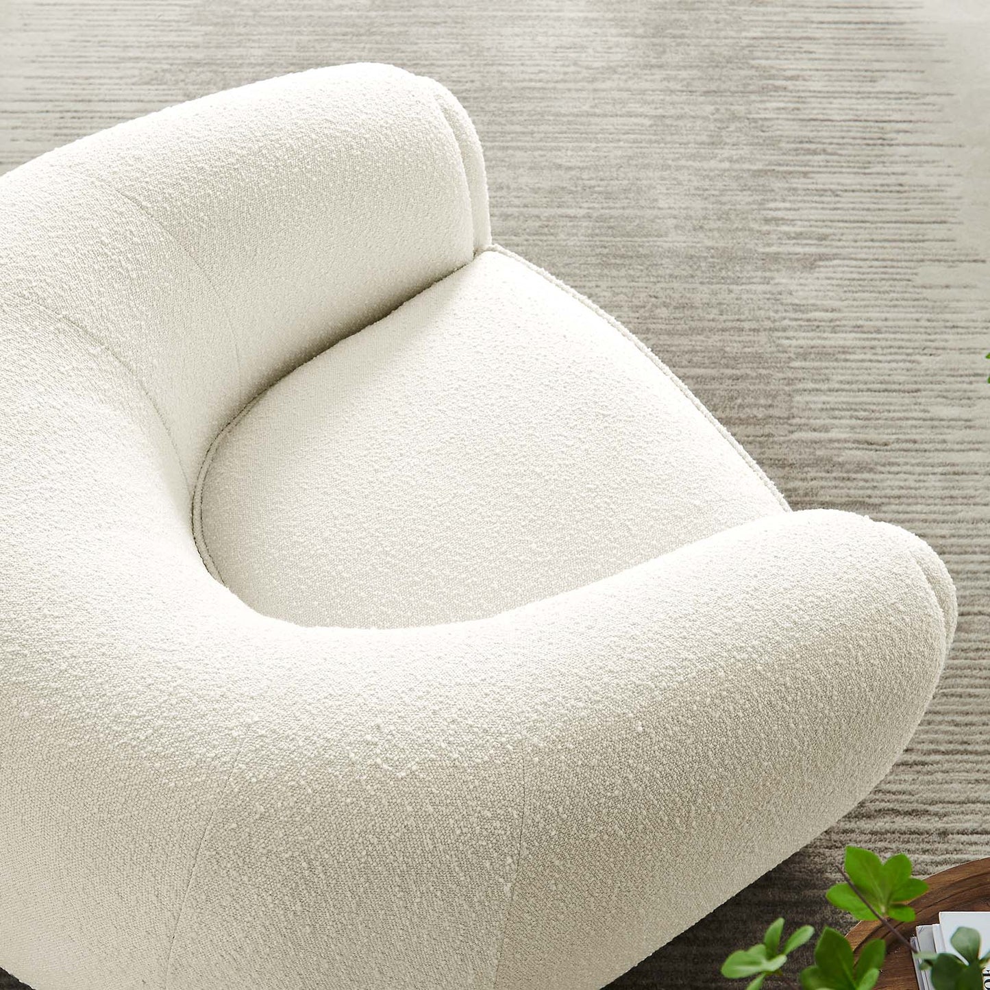 Abundant Boucle Upholstered Fabric Armchair By Modway | Armchairs | 