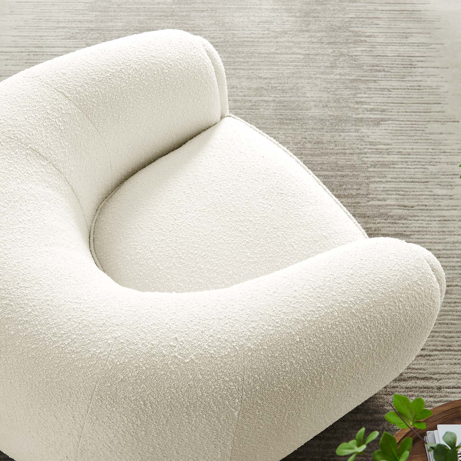 Abundant Boucle Upholstered Fabric Armchair By Modway | Armchairs | 